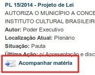 Acompanhamento de projetos por e-mail