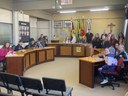 Alunos do quinto ano da EMEF Alberto Pasqualini visitam Câmara Municipal