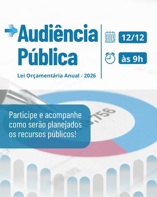 AUDIÊNCIA PÚBLICA 📢💬