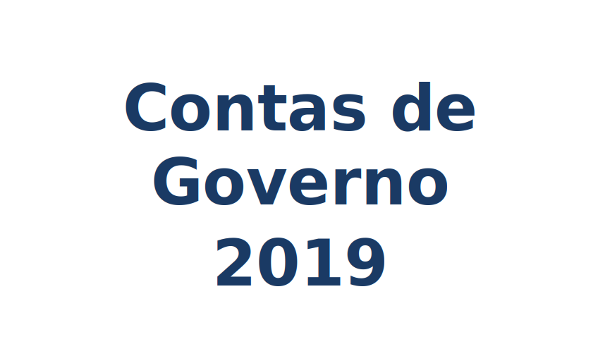 Contas de Governo do exercício de 2019 estão em tramitação